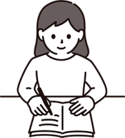 勉強している